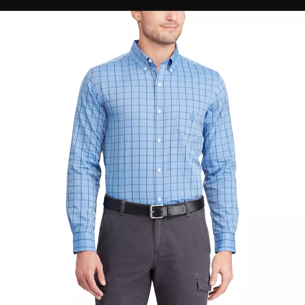 Chaps Easy Care Shirt Sizes Large Long Sleeve